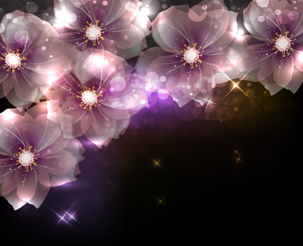 free vector Symphony of flowers vector 1